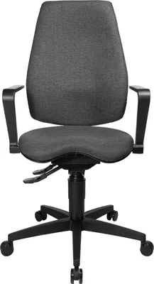 Produktbild von Bürostuhl - Grau - Stoff - mit Armlehnen