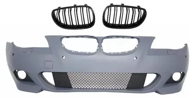 Produktbild von Stoßstange für BMW 5 E60 E61 07-10 M-Tech Design Gitter Doppelstreifen.