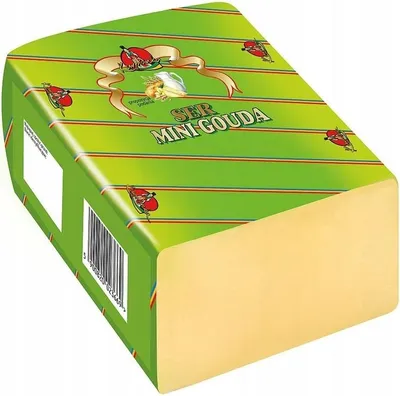 Zdjęcie produktu dla Ser Mini Gouda blok stała waga 1kg SM MLEKPOL