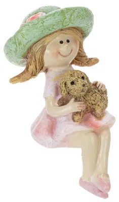 Produktbild von Dekohocker Mädchen mit Hund als Tisch- und Sommerdeko