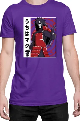 Obrázek produktu pro Pánské Tričko Naruto Madara Uchiha 02, Man M / Nachový