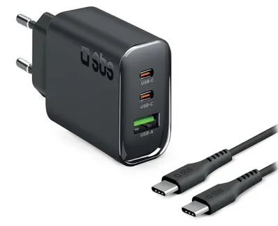 Produktbild von SBS Lade-Kit ideal für Laptop, Smartphone und Tablet mit 140W Ladegerät und 2 m USB-C-Kabel