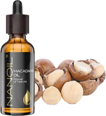 Produktbild von Macadamiaöl Nanoil Macadamia Oil 50 ml - Pflegeöl für Haar, Körper und Gesicht