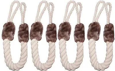 Produktbild von Türstopper Klinke 4 Set Türkordel Klemmschutz Türkordeln - Klemmschutz - kein Zuknallen der Tür mehr - ideal für Haustiere - kein Ausschließen mehr - Baumwolle/Polyester