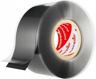 Produktbild von Poppstar 1x 3m selbstverschweißendes Silikonband, Silikon Tape Reparaturband, Isolierband und Dichtungsband (Wasser, Luft), 25mm breit, schwarz