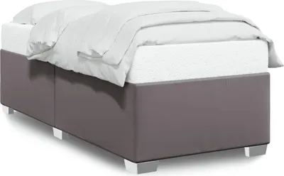 Produktbild von vidaXL Bettgestell Grau 100x200 cm Kunstleder