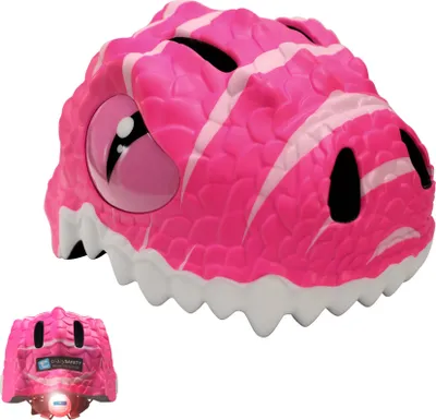 Produktbild von Fahrradhelm für Kinder | Pinker Drache | Crazy Safety | EN1078
