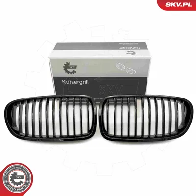 Produktbild von ESEN SKV 66SKV179 Kühlergrill Frontgrill für BMW 5 Touring (F11) Schwarz Glänzend