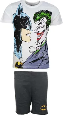 Produktbild von DC Comics Batman Joker Kinder kurz Pyjama Schlafanzug – Bunt / 110