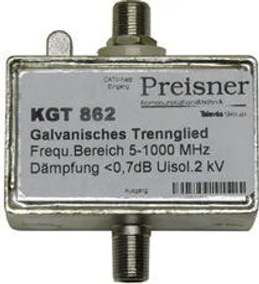 Produktbild von Televes Galvanisches Trennglied KGT862 2x F-Buchse