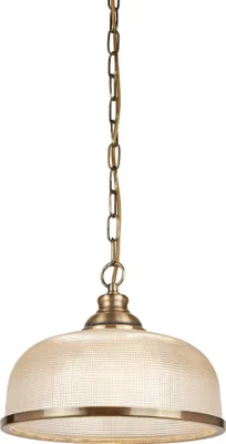 Produktbild von Bistrot Ii Zeitgenössische Aufhängung Stahl Messing Transparentes Glas 1 Licht E27