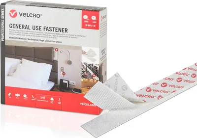 Image de Ruban Velcro® Blanc Adhésif Boucle Et Crochet - Velcro®