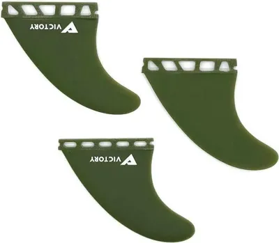 Obrázek produktu pro Victory Fiberglass Thruster Futures Ploutev Zelená Zelená Jedna velikost