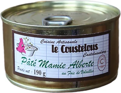 Produktbild von Pâté Mamie Alberte Hühnerleber - Le Coustelous, Tradition aus Frankreich