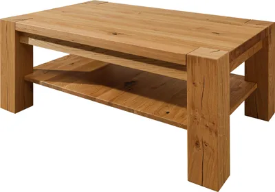 Produktbild von MASSIVMOEBEL24 Couchtisch Wildeiche 110x70x45 braun geölt KENT #315