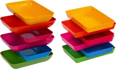 Produktbild von Betzold Materialschalen aus biobasiertem treeNside-Material, 6er-Set, Farbe: Farbset 2, Größe: klein