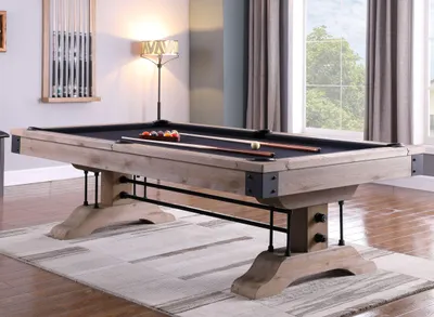 Produktbild von Pool Billardtisch John West Ironwood mit Schieferplatte Eiche 8ft