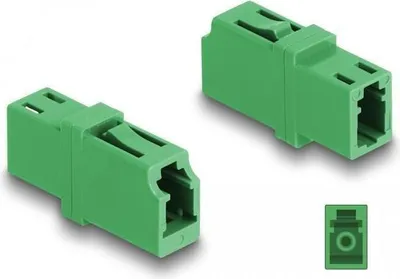 Produktbild von DELOCK LWL Kupplung LC Simplex Bu zu LC Simplex Bu APC grün