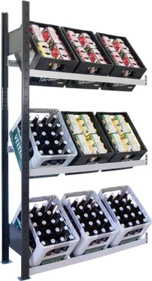 Produktbild von SCHULTE Anbau-Getränkekistenregal 37007-S 180x100x30cm