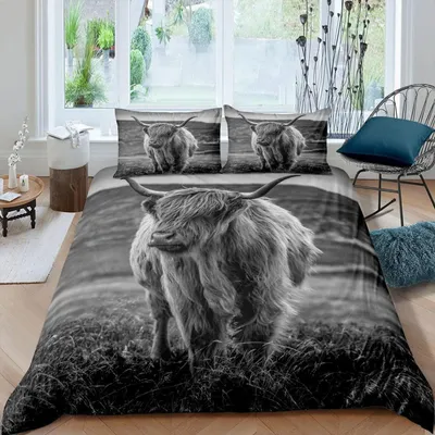 Produktbild von Bettwäsche Set 2-teilig 135x200 cm mit Kissenbezug 80x80 cm Mikrofaser Waldtier Motiv