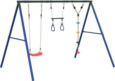Produktbild von vidaXL Schaukel-Set mit Schaukelsitz Trapez und Kletterschaukel