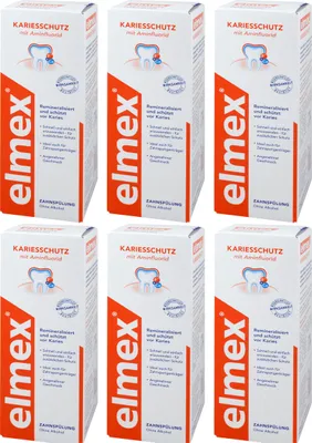 Produktbild von Elmex Kariesschutz Zahnspülung 6er Pack 2400ml