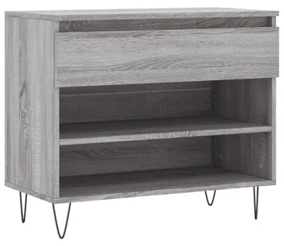 Produktbild von vidaXL Schuhregal Grau Sonoma 70x36x60 cm Holzwerkstoff