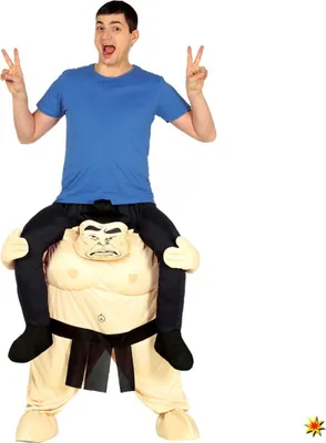 Trag Mich Kostüm Sumo Carry me Kostüme Sumokämpfer Sport Japaner Huckepack