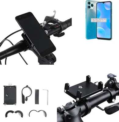 Produktbild von K-S-Trade Handyhalterung für das Fahrrad kompatibel mit Blackview A95 Halter Lenkstange Fahrradhalterung Motorrad Bike Mount Befestigung Smartphone