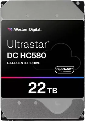 Produktbild von Western Digital Ultrastar DC HC580, 22 TB, 7200 RPM, 512 MB, 3.5", SATA