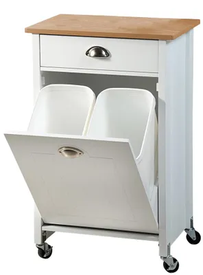 Produktbild von Kesper 25526, Bodenstehend, 1 Tür(en), 1 Regale, Weiß, Drehtür, Weiß