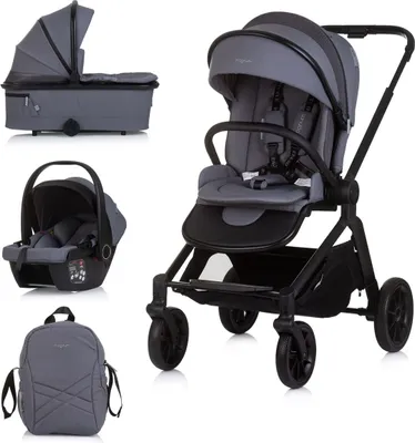 Obrázok produktu pre Chipolino Magnum 3 v 1 prenosná športová sedačka i-Size detská autosedačka šedá