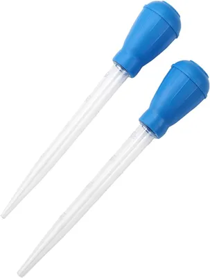 Zdjęcie produktu dla Pipeta Akwarystyczna 2x 30ml, Wymiana wody, Plastik, Niebieski, Do czyszczenia akwarium