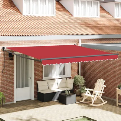 Immagine prodotto di Tenda da sole estensibile vidaXL, rossa, 400 x 300 cm