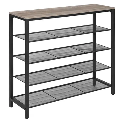 Zdjęcie produktu dla Industrialna Duża Szafka na Buty z Metalowymi Półkami 100x30x92,5 cm Loft