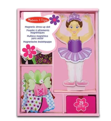 Image de Poupée magnétique en bois à habiller - Ballerina Nina