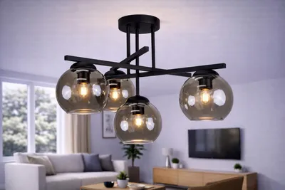 Zdjęcie produktu dla Euro-Lamp Lampa Sufitowa Nexus 4 czarny 4x60W PRODUCENT