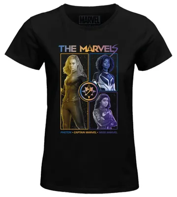 Immagine prodotto di Marvel "The WOMAVLSTS007", t-shirt da donna, nero, taglia XL, nero, taglia X-Large