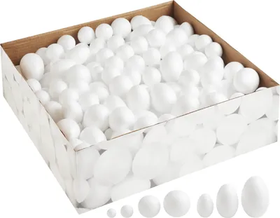 Produktbild von Großpackung Styropor "Kugeln und Eier" versch. sortiert