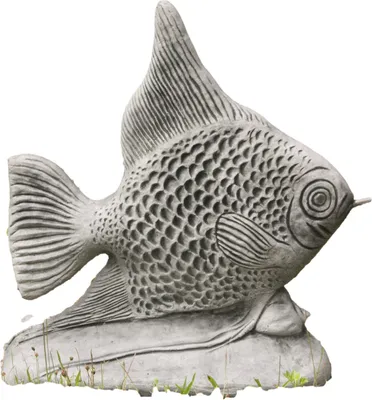 Produktbild von Wasserspeier Skalar für ihren Garten Vorgarten oder Teich Frostfest Witterungsbeständig und Neu 57cm H, DE-363