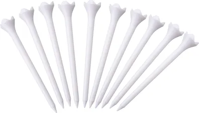 Produktbild von 10 Stück Golf-Tees Hohe Stabilität Geringe Reibung Wiederverwendbar Einfache Installation Lange Kunststoff-Golf-Tees Trainingshilfe