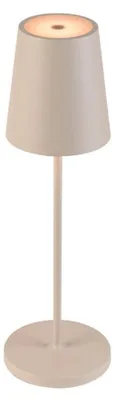 Image de SLV 1007697 VINOLINA TWO, Lampe de table LED rechargeable IP65, 2200/2700/3000K, TOUCH, beige