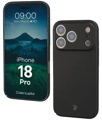 Produktbild von Handyhülle für iPhone 18 Pro, Bizon Case Lupka, Schwarz