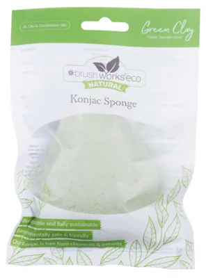 Produktbild von Brushworks Konjac Schwamm, Grün