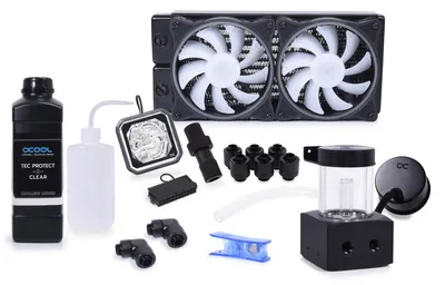Image de Alphacool XT45 Refroidissement liquide pour processeur 12 cm Noir (11989)
