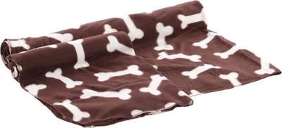 Produktbild von Karlie - Fleecedecke Mit Knochen Motiv Braun, 100X70Cm, 1030690