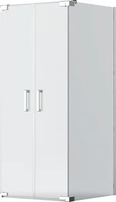 Obrázek produktu pro Sprchové dveře s boční stěnou Jungborn SETTE 100 x 100 cm barva rámu chrom dekor skla čiré sklo