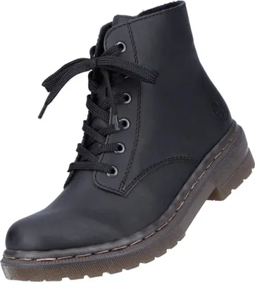 Produktbild von Rieker Schnürstiefel Schwarz Synthetik Größe: 36 Normal