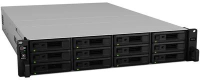 Produktbild von Synology RackStation RS3618XS - NAS-Server - 12 Schächte - Rack - einbaufähig - SATA 6Gb/s - RAID RAID 0, 1, 5, 6, 10, JBOD, RAID F1 - RAM 8 GB - Gigabit Ethernet - iSCSI Support - 2U