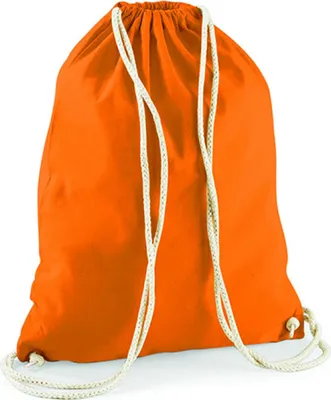 Produktbild von Westford Mill W110 | Baumwoll Gymsac / Turnbeutel | 37 x 46 cm - Farbe: Orange - Größe: 37 x 46 cm